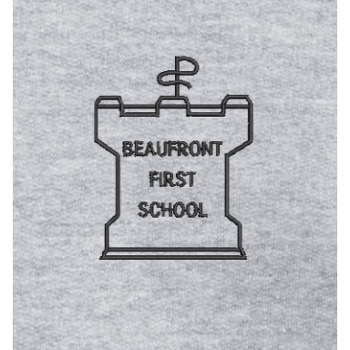 Beaufront First School PE Hoodie Sport Grey