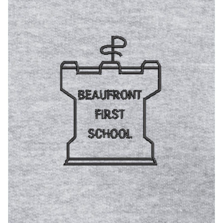 Beaufront First School PE Hoodie Sport Grey
