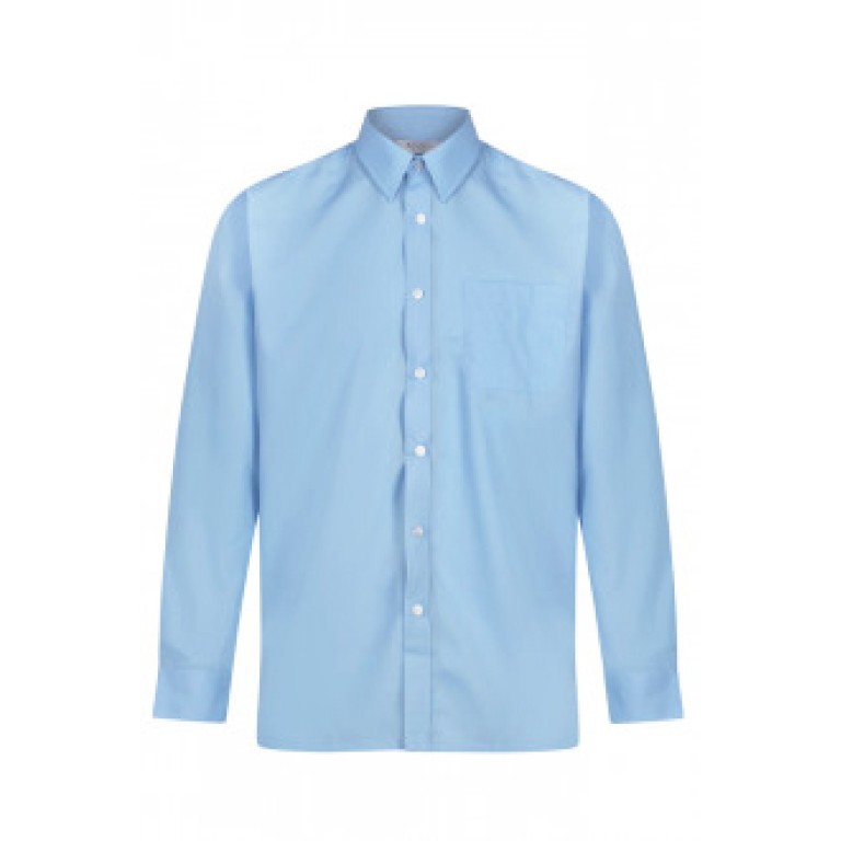 Boys' Long Sleeve Shirts Sky Blue TWIN PACK