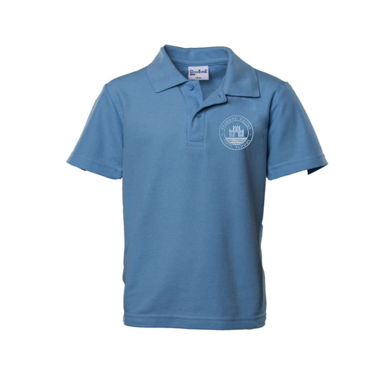 Prudhoe Castle Sky Polo Shirt
