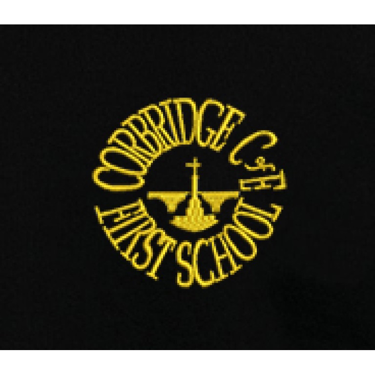 Corbridge First School PE Hoodie BLACK