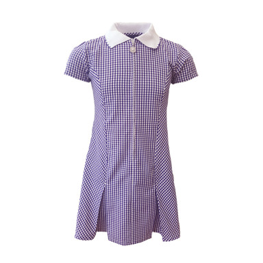 Emmaville Purple School Dress With Hair Scrunchie