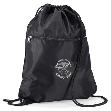 Emmaville Black Swim bag with zip