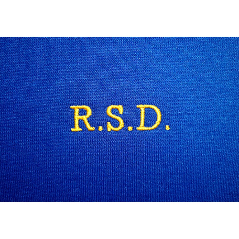 Greenside Primary School embroidered initials