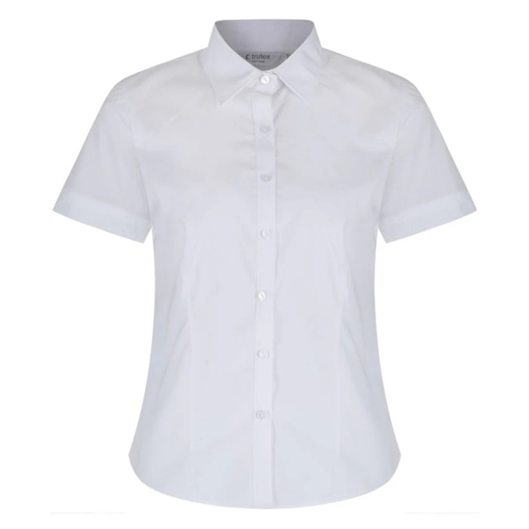 Girls' WHITE SHORT Sleeve Blouses