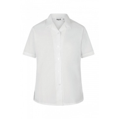 STM Girls Rever Blouse SHORT Sleeve Twin Pack White