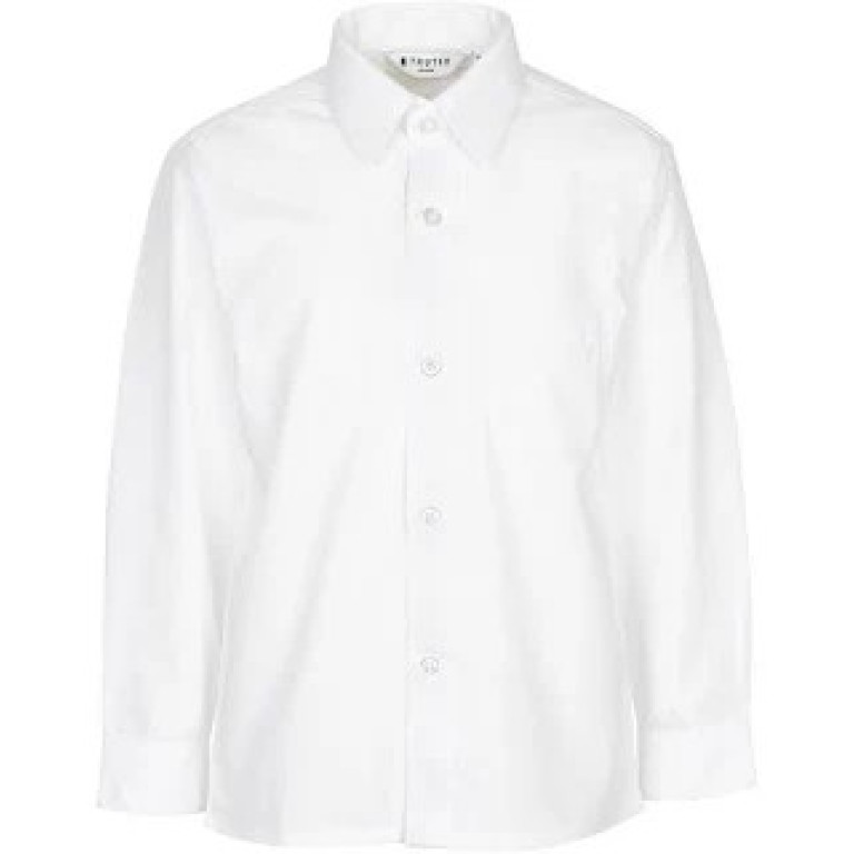 Boys' LONG Sleeve White Shirts