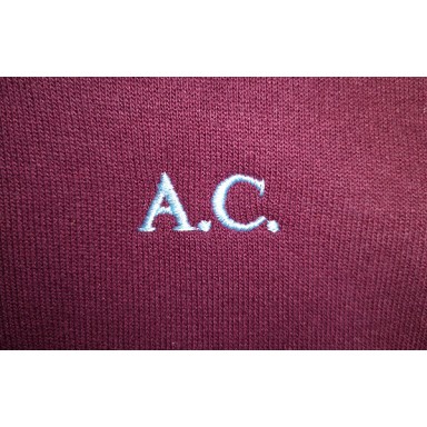 Prudhoe Castle embroidered initials