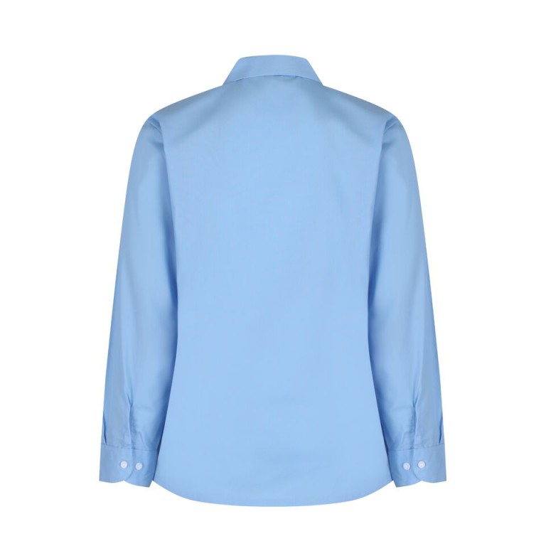 STM Girls Rever Blouse LONG Sleeve Twin Pack Sky