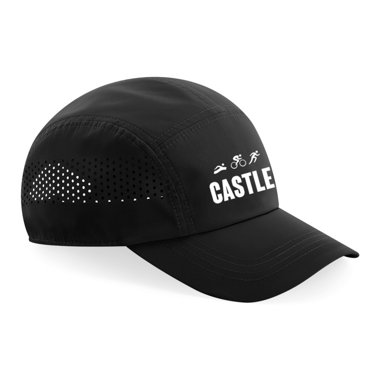 Castle Tri Running Cap - Black