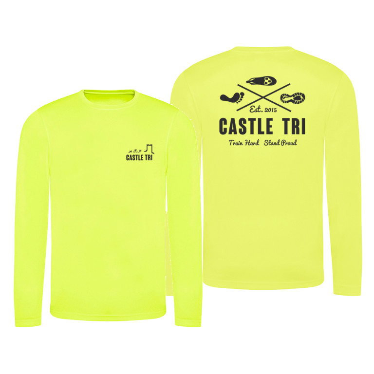 Castle Tri L/S Hi-Viz Tech Tee