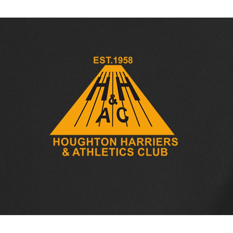 Houghton Harriers Black Junior Tech Tee