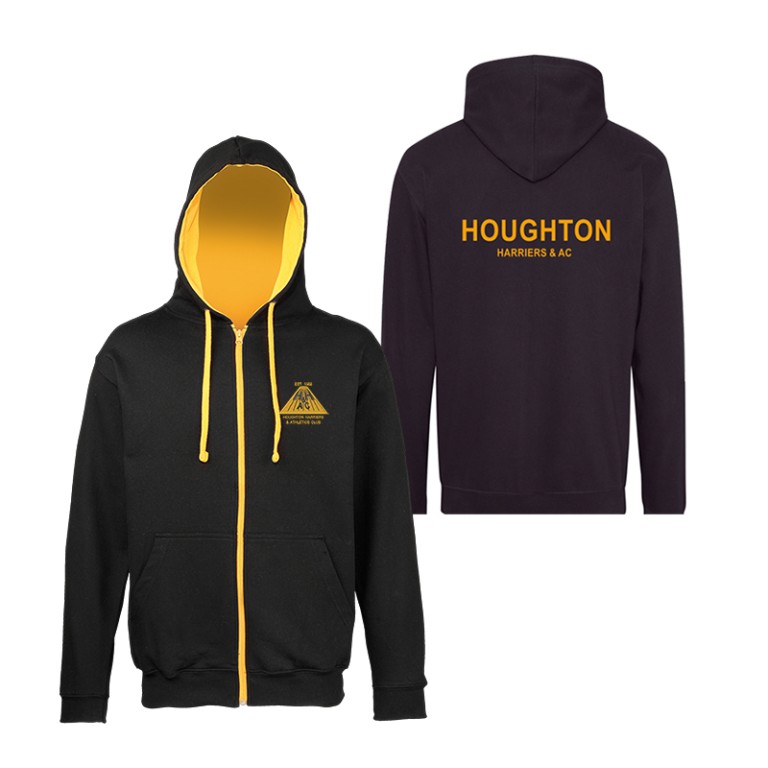 Houghton Harriers Adult Zipped Hoodie