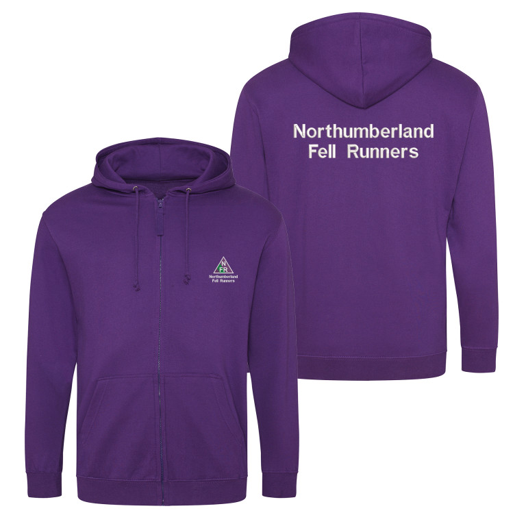 Northumberland Fell Runners Zipped Hoodie