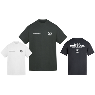 No.6 Signature oversized run club tee