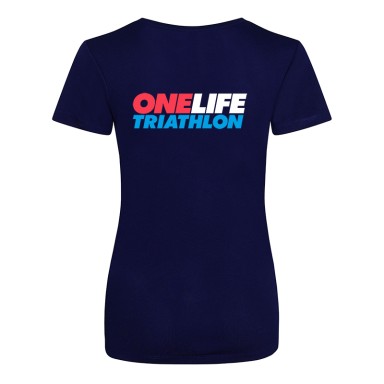 One Life Ladies' Cool T shirt - Navy