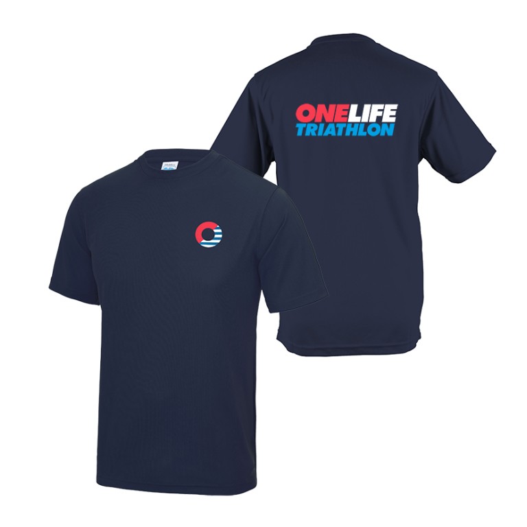 One Life Unisex Cool T shirt - Navy