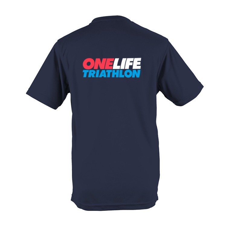 One Life Unisex Adult Cotton T shirt - Navy