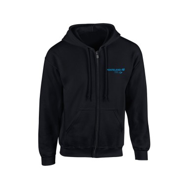 Ponteland Tri Junior Zipped Hoodie Black
