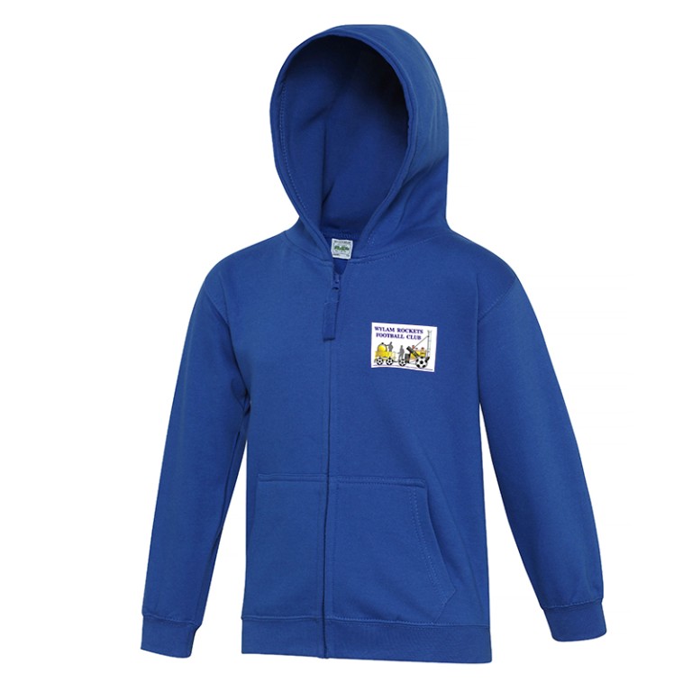 Wylam Rockets Royal Kids Zipped Hoodie