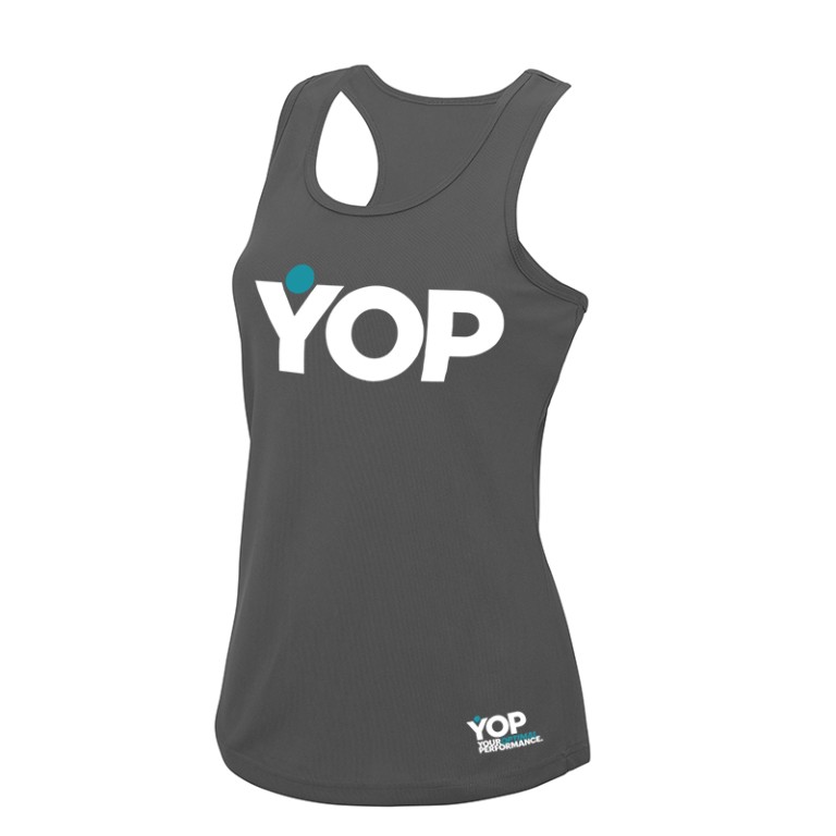YOP Ladies Vest - Charcoal