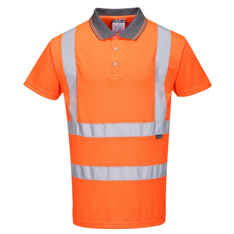Portwest Hi Viz Polo Shirt Orange