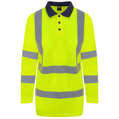 RTX High Visibility Long Sleeve Polo